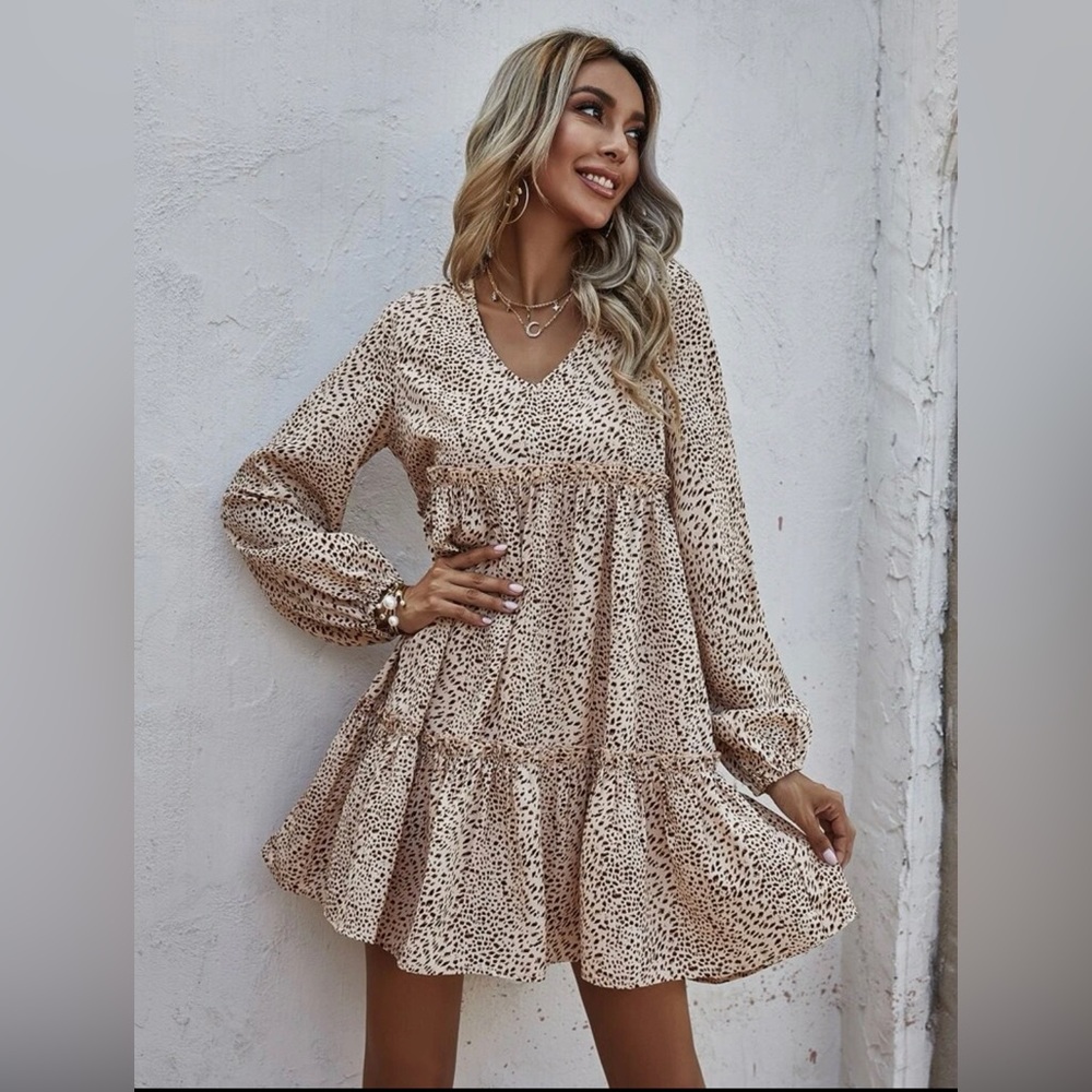 SHEIN Frenchy Dalmatian Print Dress